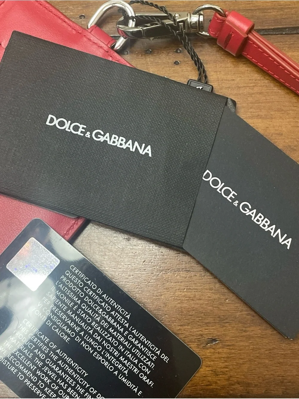 Dolce & Gabbana compact leather